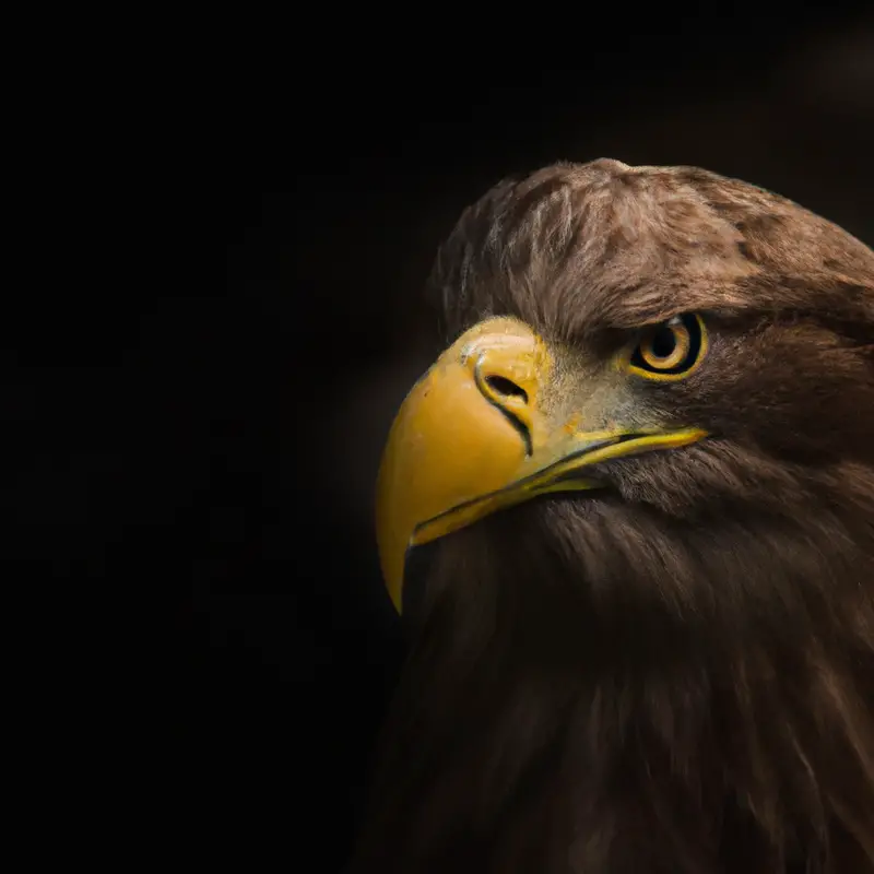 Seeadler auf Ast.