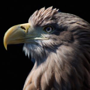 Seeadler auf Baum.