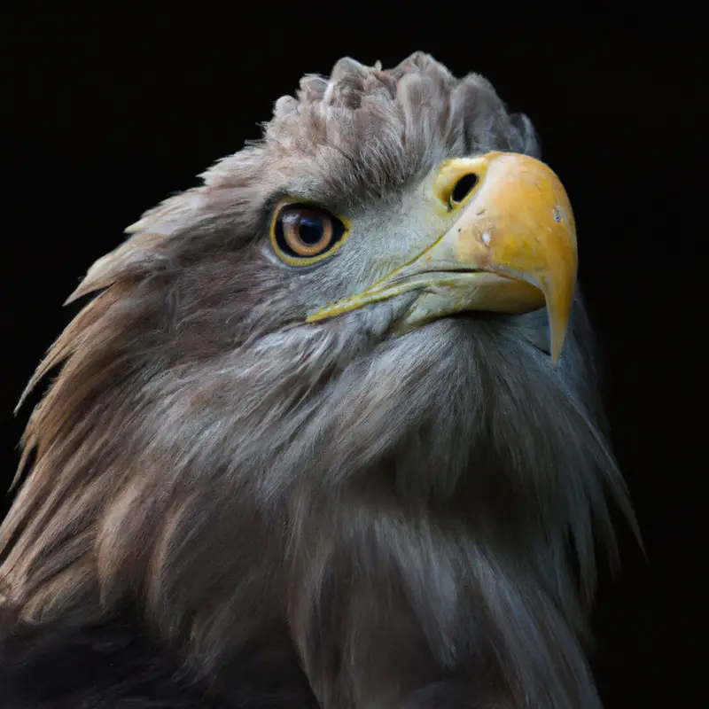 Seeadler auf Beutejagd.