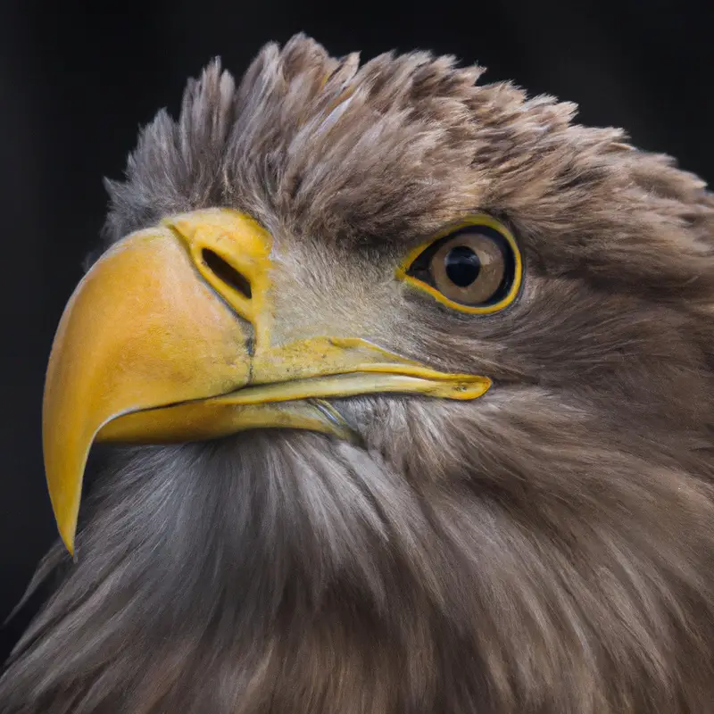 Seeadler fliegt.