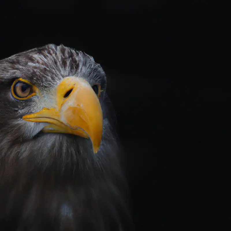 Seeadler im Flug.