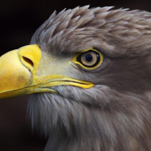 Seeadler im Flug.