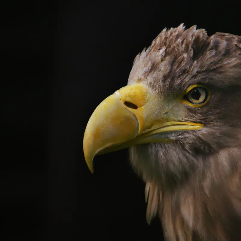 Seeadler im Flug.