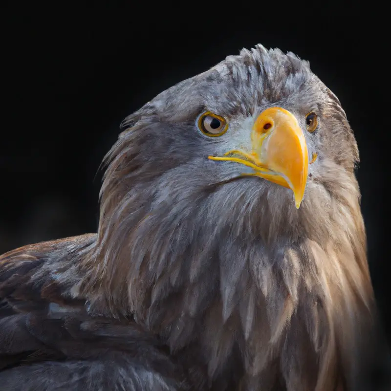 Seeadler im Nest.