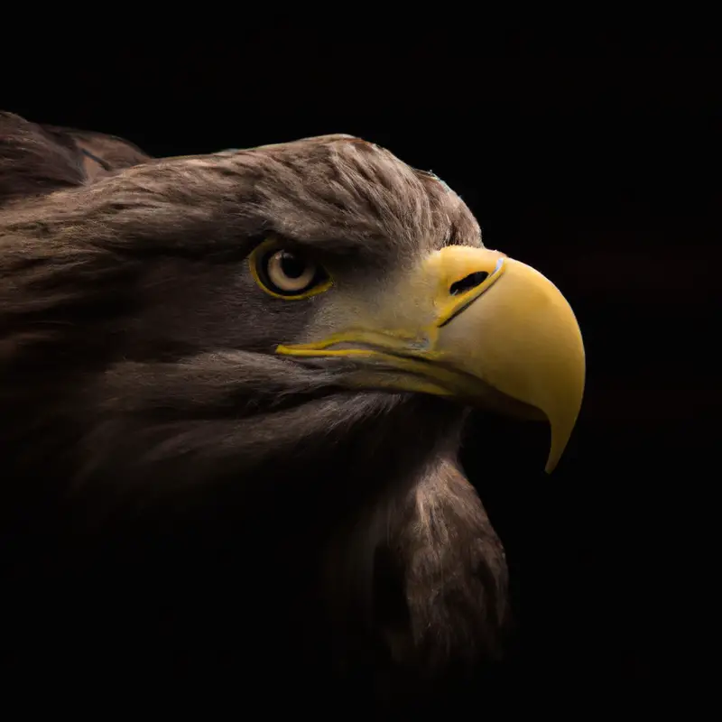 Seeadler im Sturm.