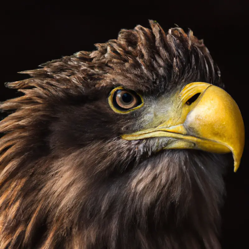 Seeadler jagt.