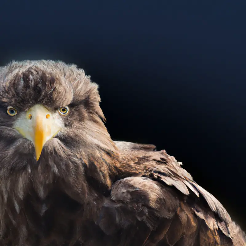 Seeadler schweben.