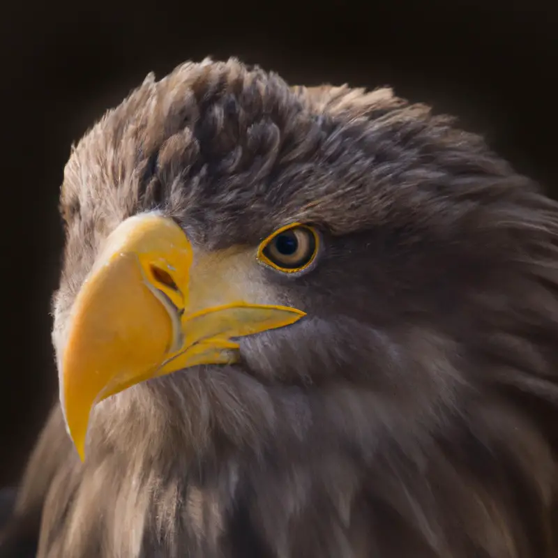 Seeadler schwebt.