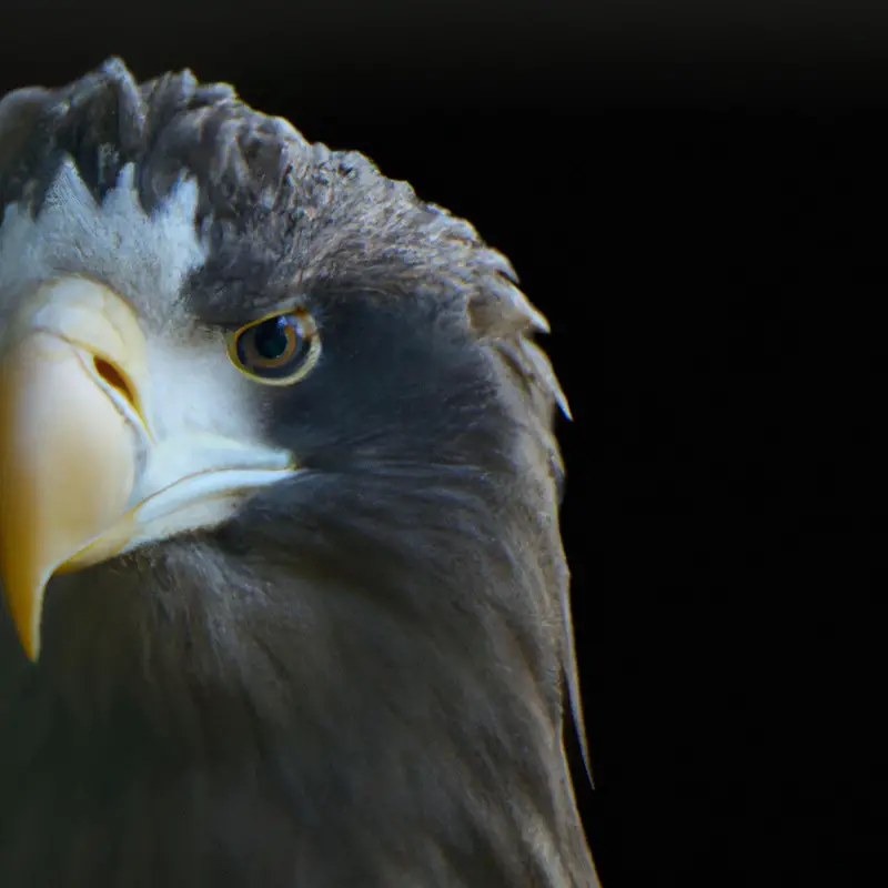 Seeadler und Fische.