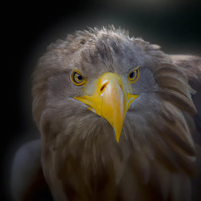 Seeadler und Fische.