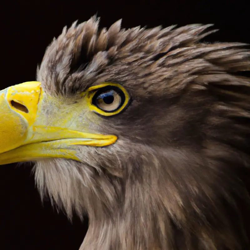 Seeadler zeigt Territorium.