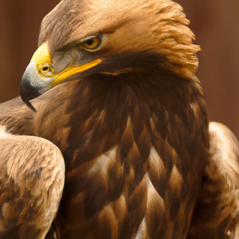 Steinadler brütet.