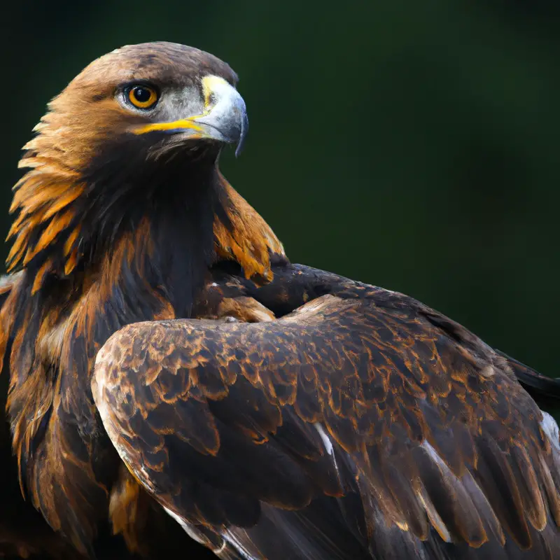 Steinadler fliegen.