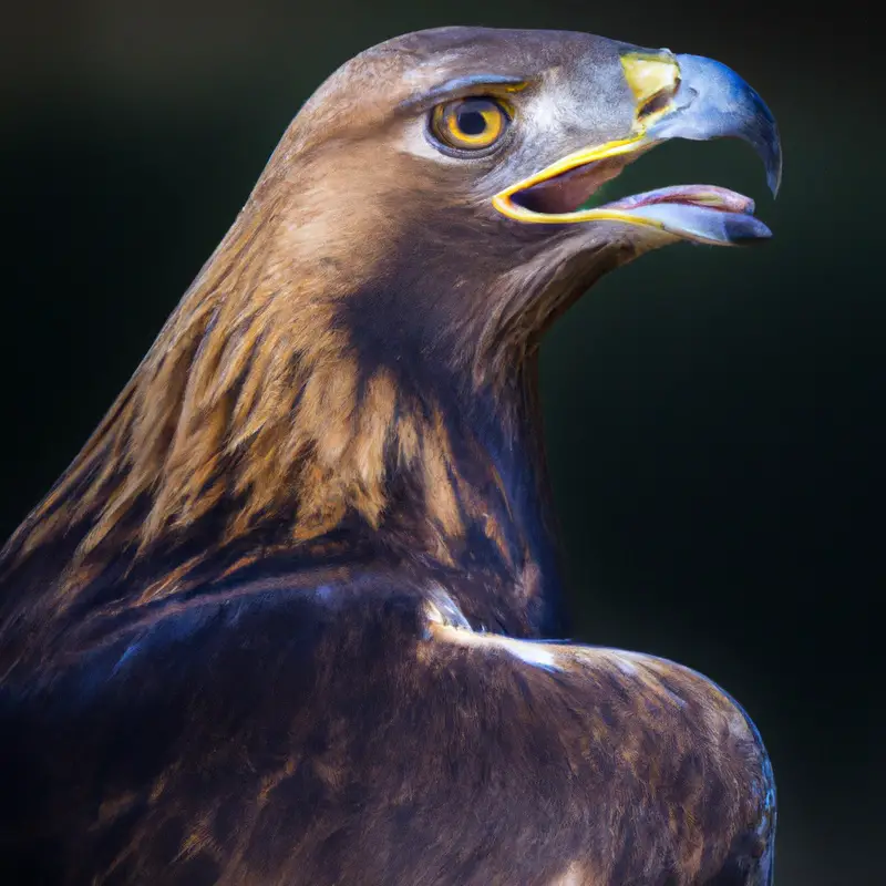 Steinadler fliegen.