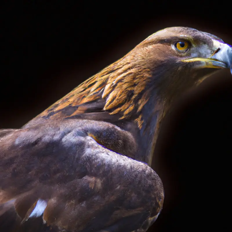 Steinadler fliegend.