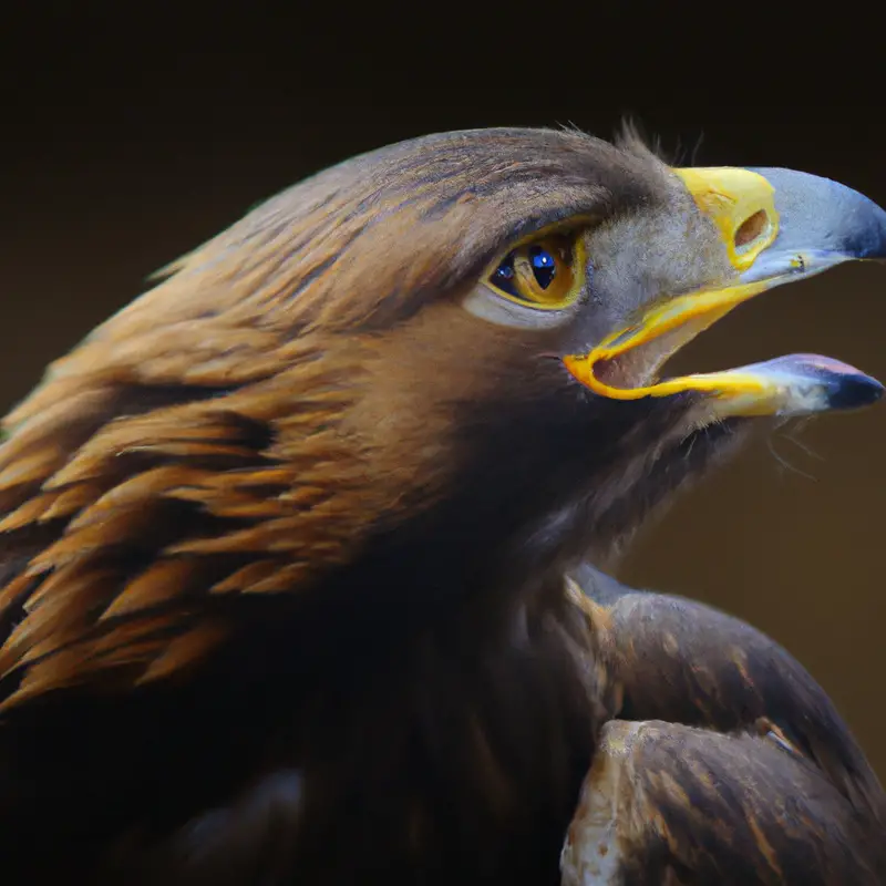 Steinadler im Winter.