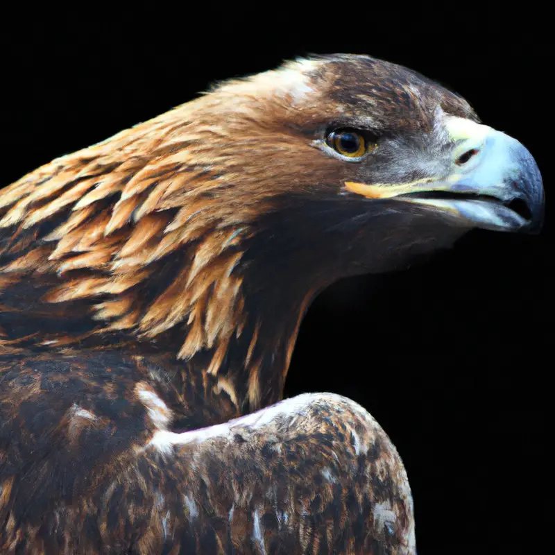 Steinadler mit Vögel.