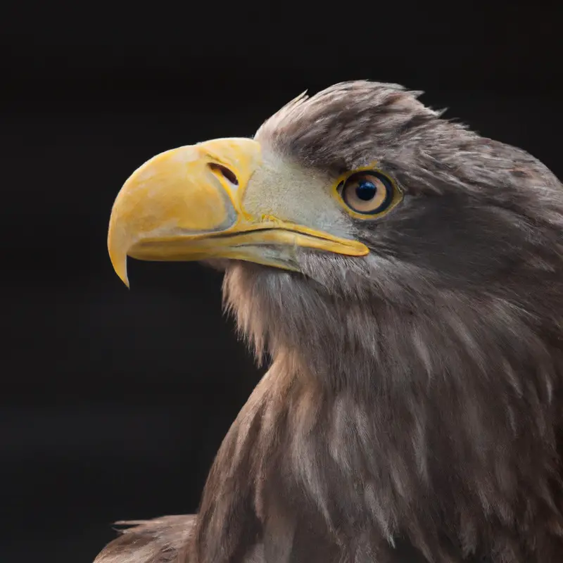 Vogelgemeinschaft mit Seeadler.