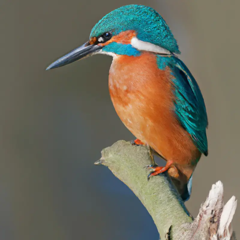 Bunt gefiederter Vogel.