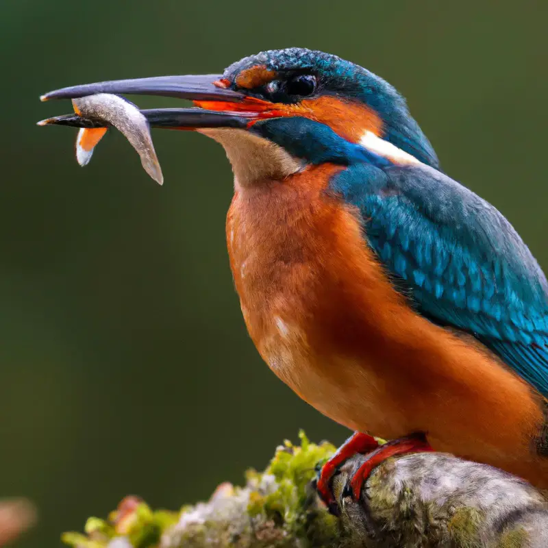 Buntes Eisvogelpaar