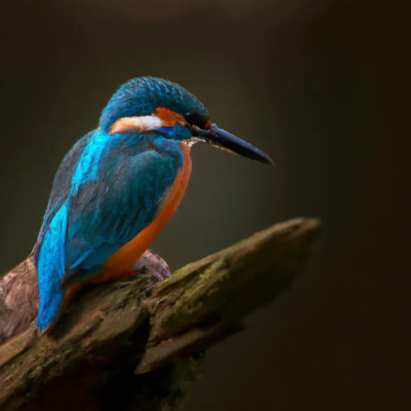 Eisvogel-Nisthöhle in Höhle