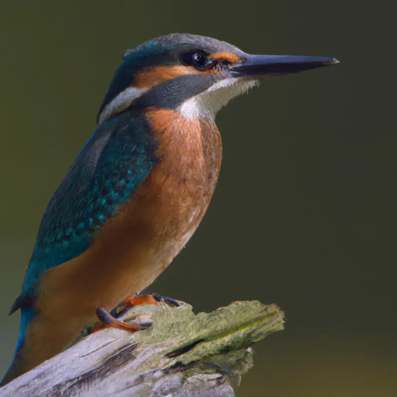 Eisvogel am Fluss.