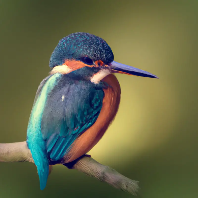 Eisvogel am Fluss.