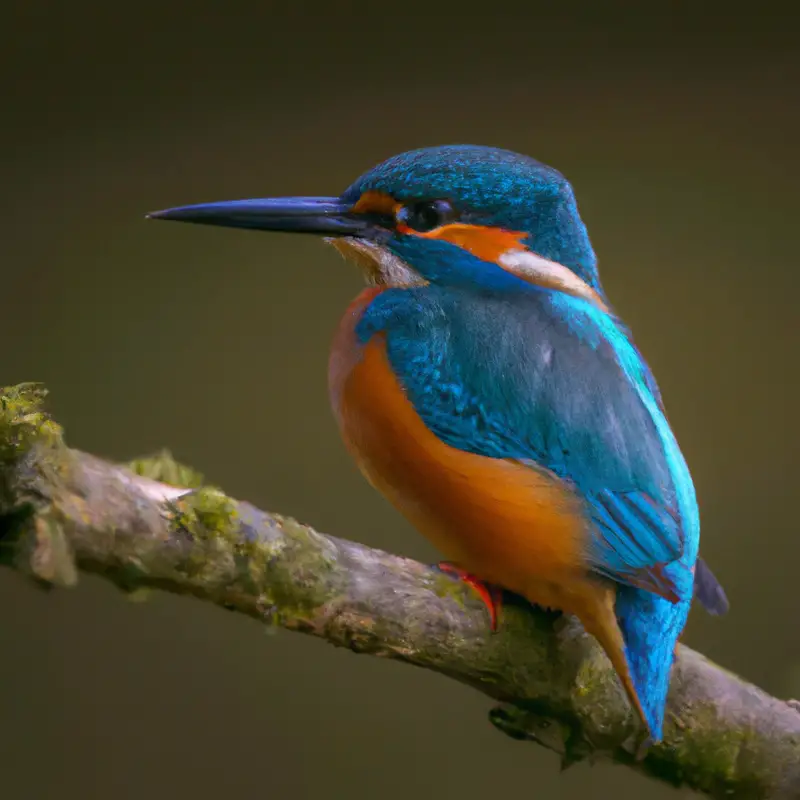 Eisvogel am Fluss.