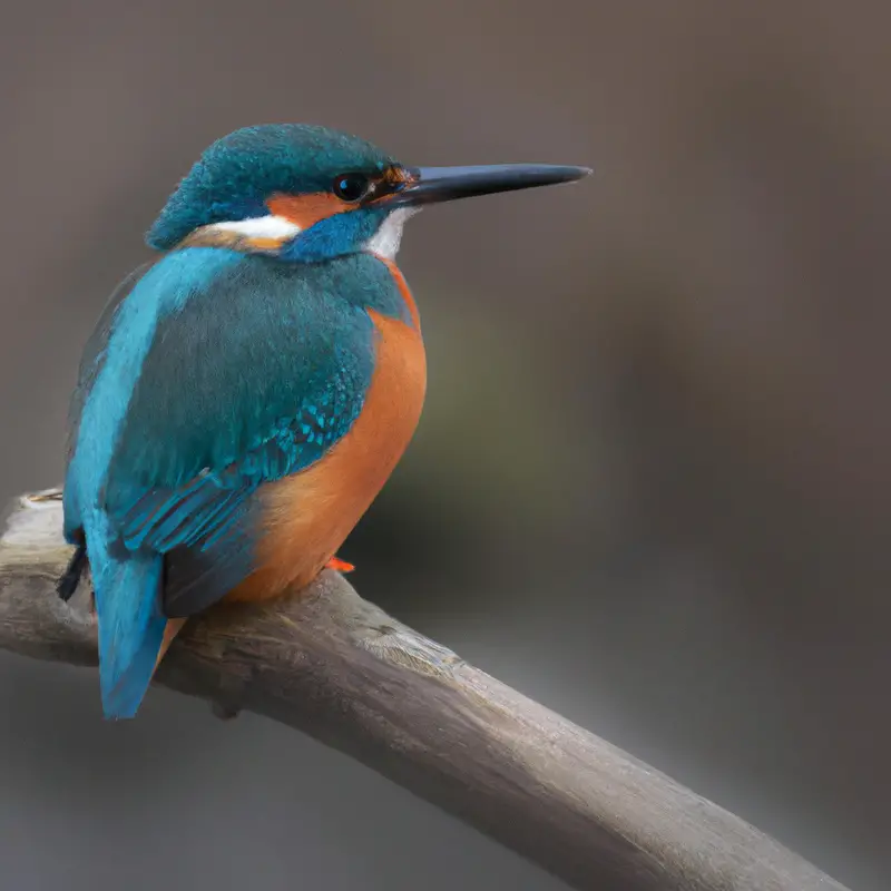 Eisvogel am Fluss.