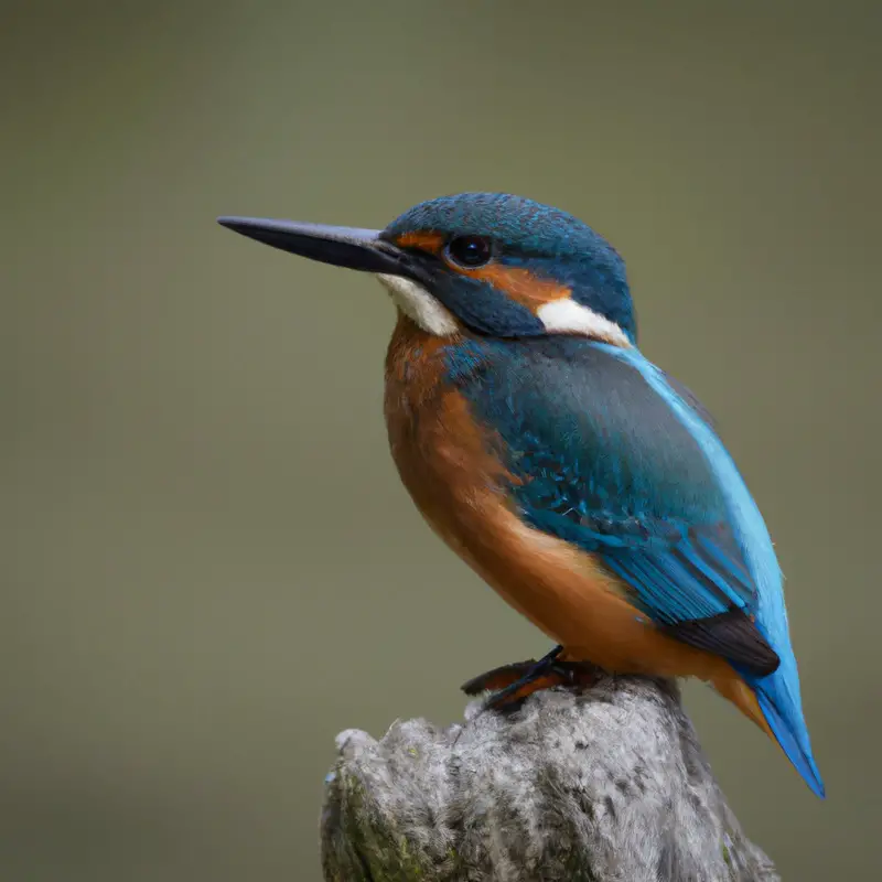 Eisvogel am Fluss