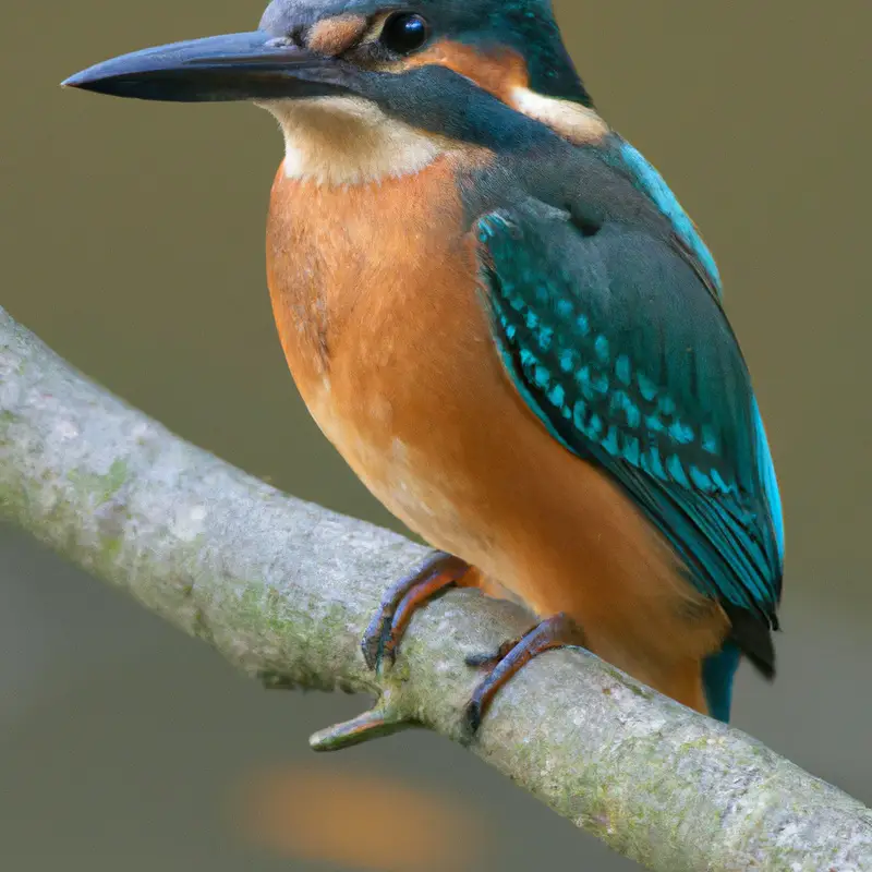 Eisvogel am Fluss.