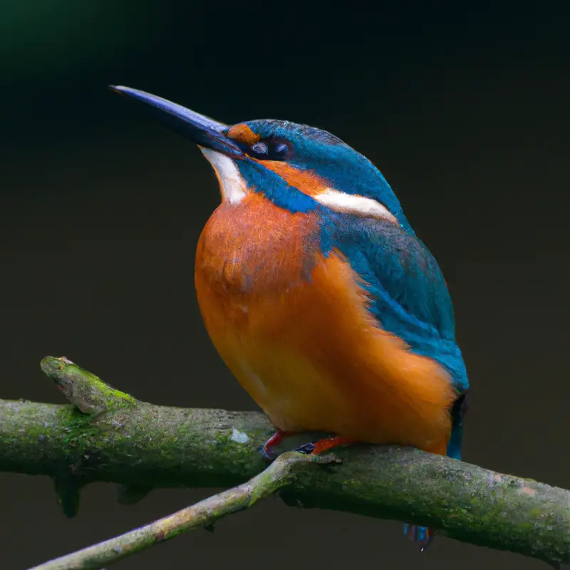 Eisvogel am Fluss.