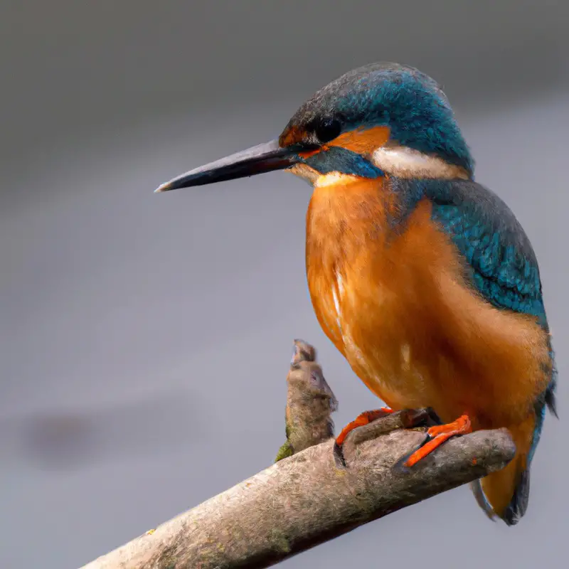 Eisvogel am Fluss.