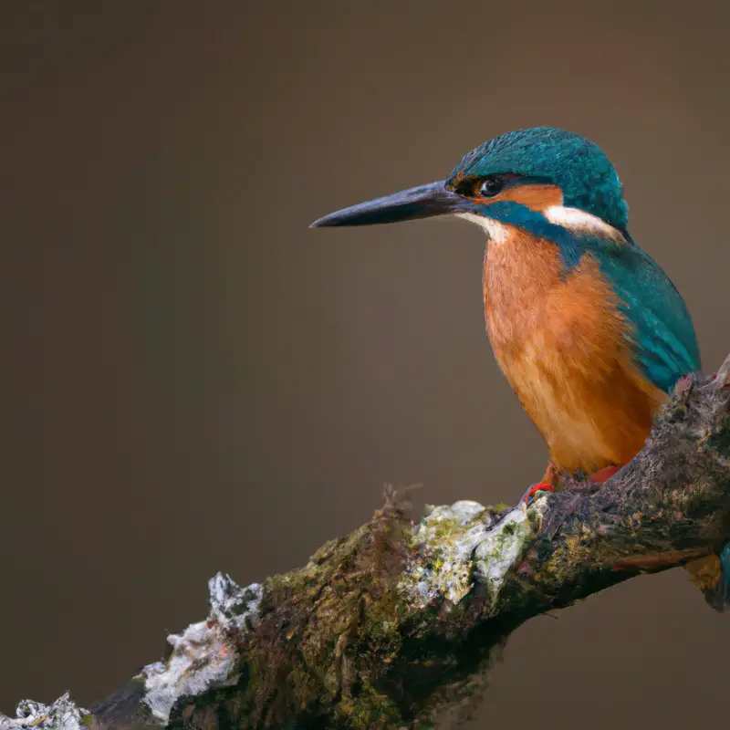 Eisvogel am Fluss.