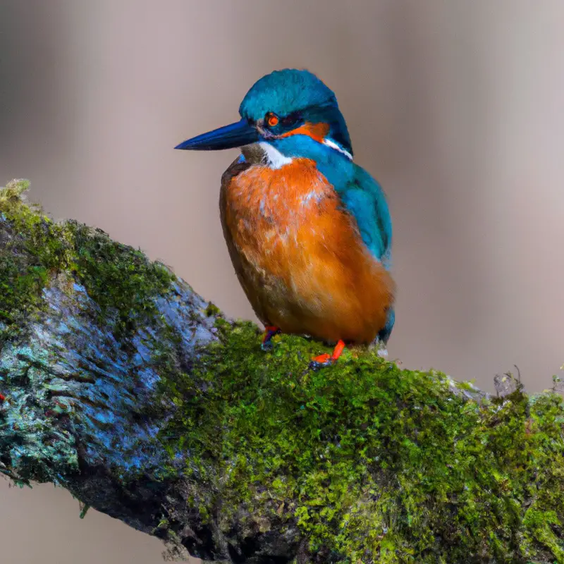 Eisvogel am Wasser.