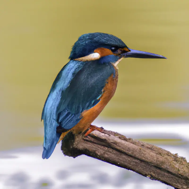 Eisvogel auf der Lauer.