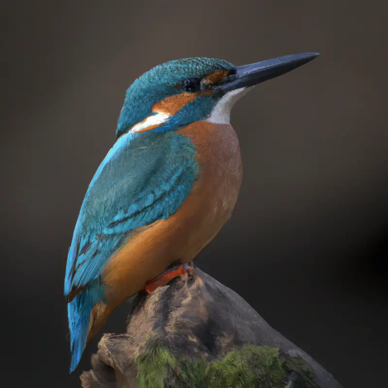 Eisvogel baut Nisthöhle.