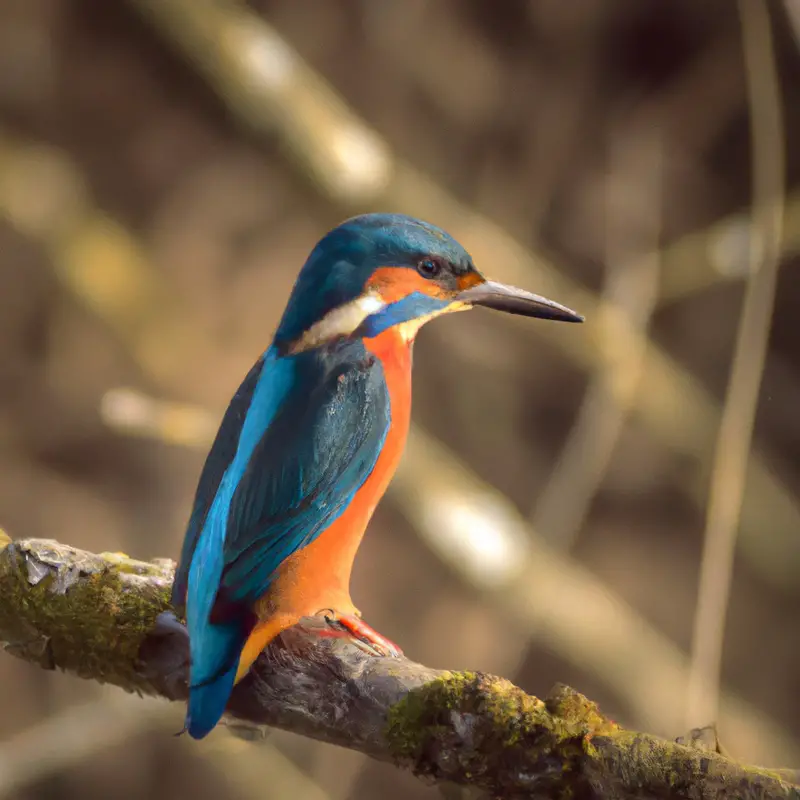 Eisvogel beim Brüten