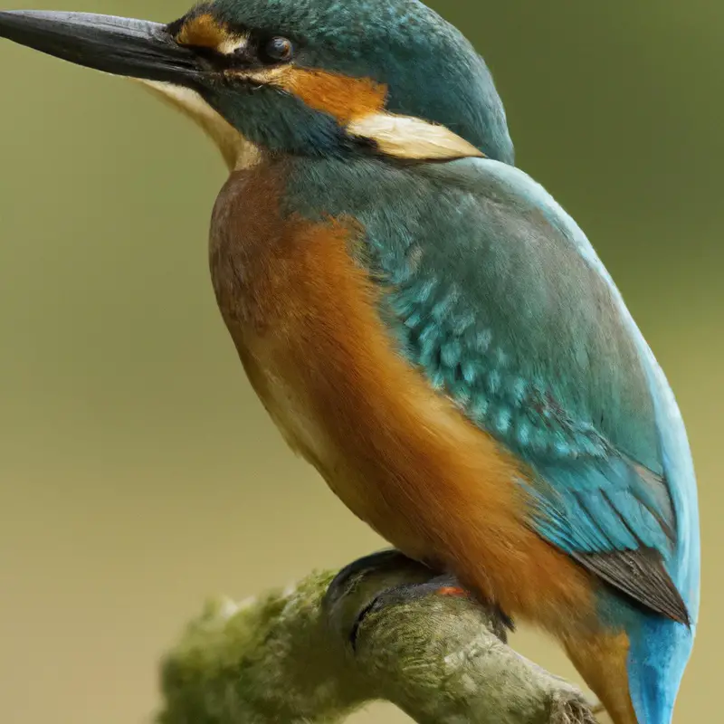 Eisvogel beim Brüten.