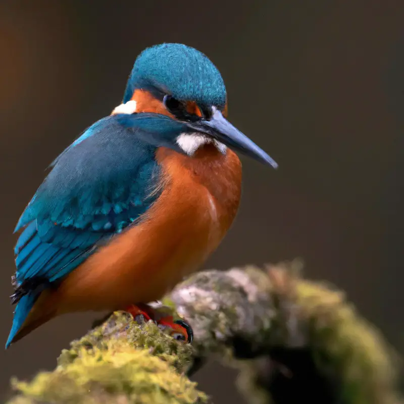 Eisvogel beim Fischen.