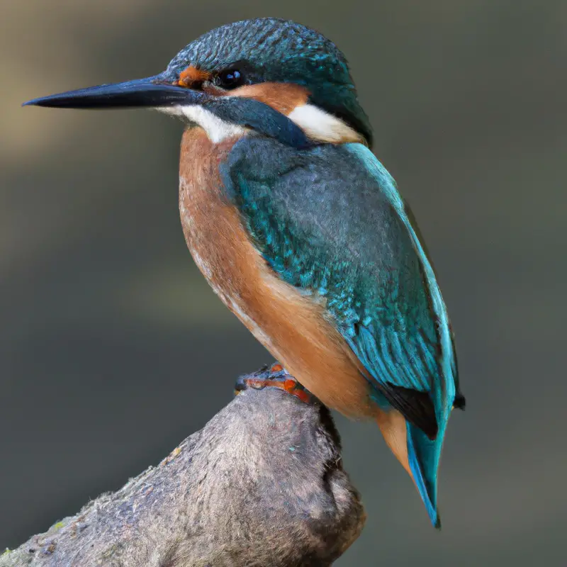 Eisvogel beim Fischen.