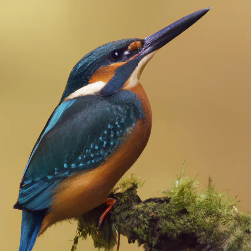 Eisvogel beim Fischfang.