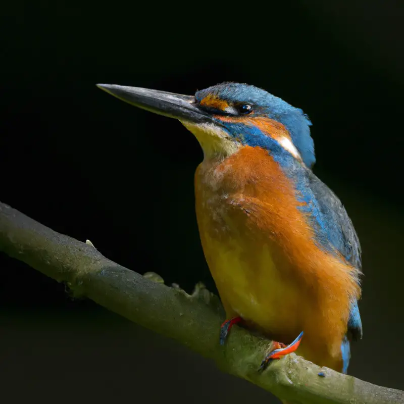 Eisvogel beim Fischfang