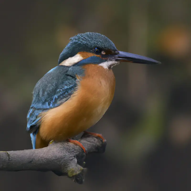 Eisvogel beim Fischfang.