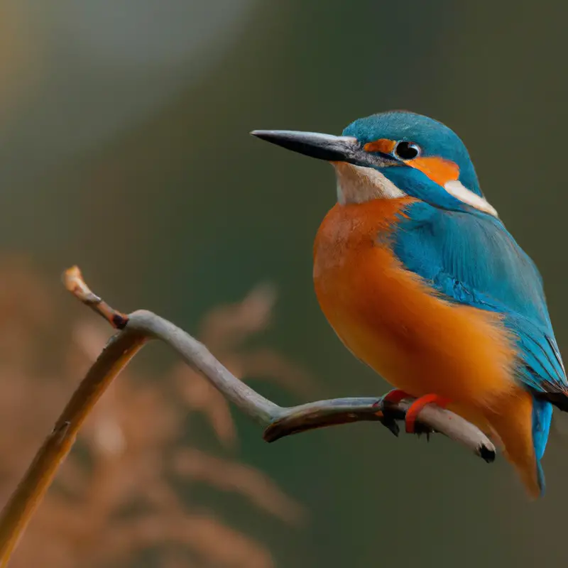 Eisvogel beim Fischfang.