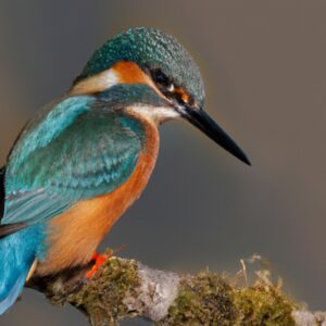 Eisvogel beim Fliegen