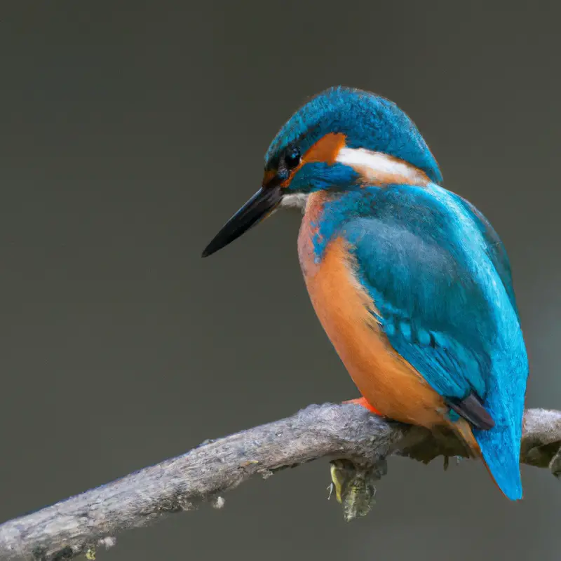 Eisvogel beim Fluss