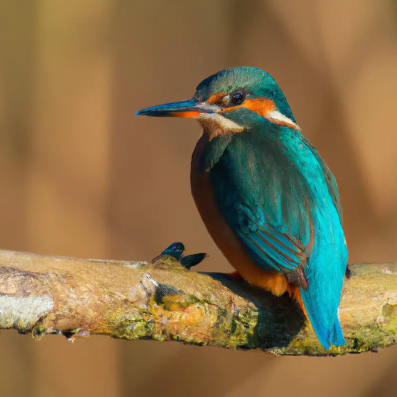 Eisvogel beim Tauchen.