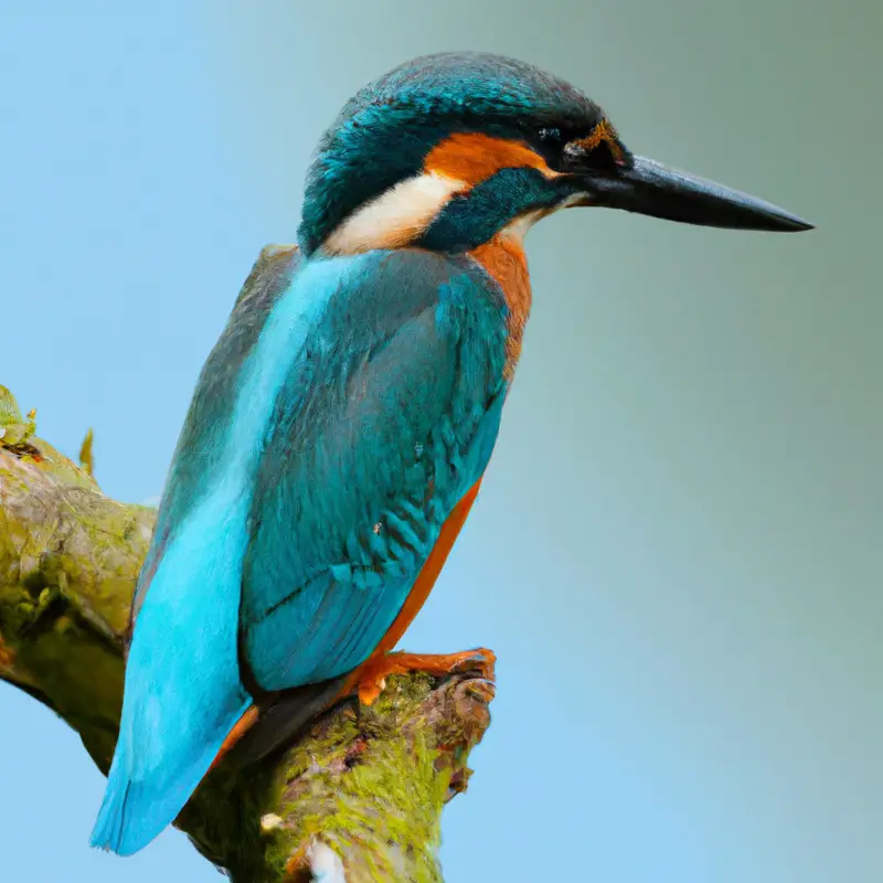 Eisvogel beim Tauchen.