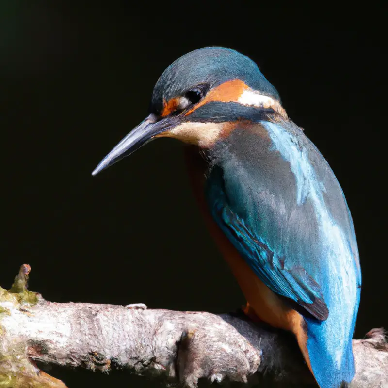 Eisvogel beim Tauchen.